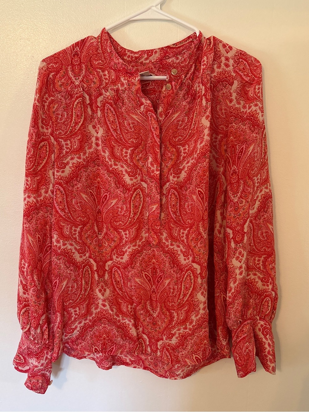 Silk Paisley J Crew Blouse
